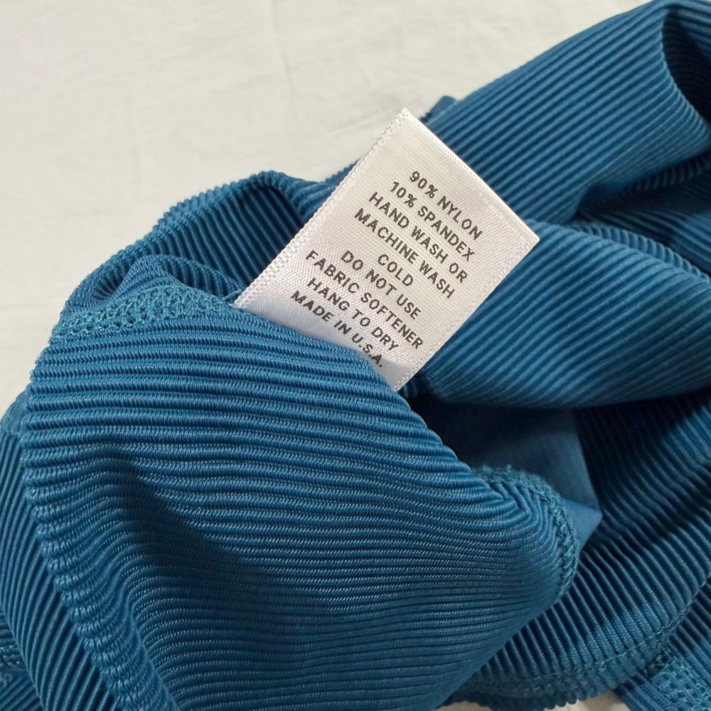 Five Dancewear Ribbed High Waisted Leggings Teal Blue‎ Youth XL YXL - Picture 7 of 8